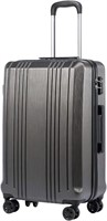Coolife Luggage Suitcase PC+ABS with TSA Lock Spin