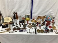 Large Flat of Primitives & Toys, Incl.