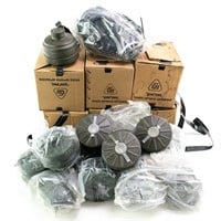 Israeli Surplus Gas Mask Lot (6) With 17 Filter