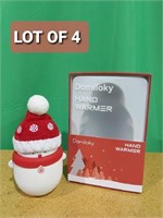 Lot of 4, Domiloky Rechargeable Snowman Electric H