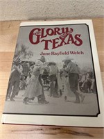 Scarce Author Signed Texas History Book The Glory