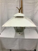 Metal Lamp Post Top w/ Eagle on Top, Roof Edges