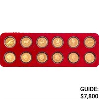 2000-2005 Australian 1/10oz Gold Coin Set 1.2oz