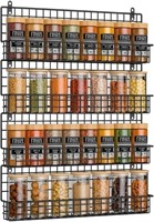 SuMuuh You Wall-mounted Spice Rack Organizer, 4 Se