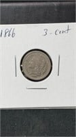 1866 3cent piece
