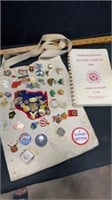 Ladies Auxiliary and pins
