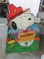 large Snoopy cardboard standie