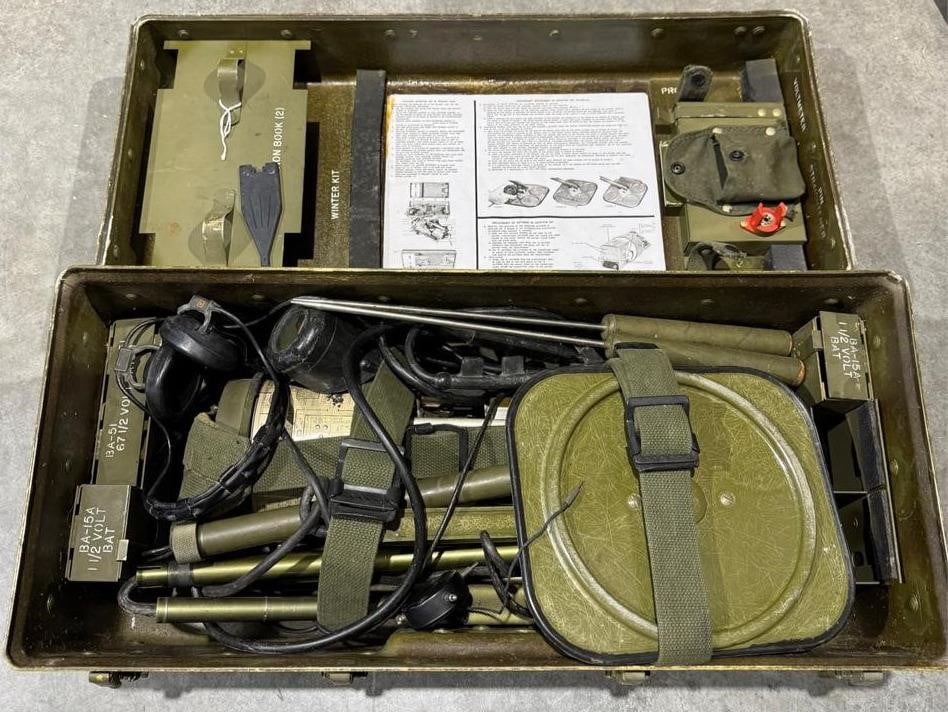 Vintage 1950's Military Land Mine Detector