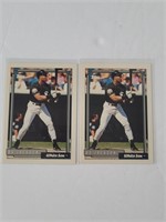 1992 Topps Bo Jackson Baseball 2 Card Lot