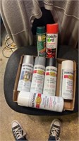 Spray paint, scotch guard & spray adhesive