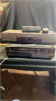 Magnavox cd/dvd player & Emerson VHS player