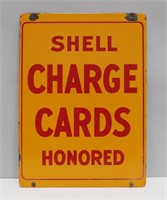 SHELL CHARGE CARDS HONORED SIGN