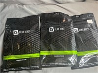 Lot of 3 Gear Beast Waterproof Bags 2 pack