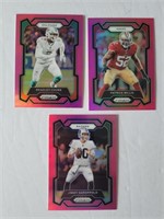 2023 Prizm Pink Lot of 3 Cards