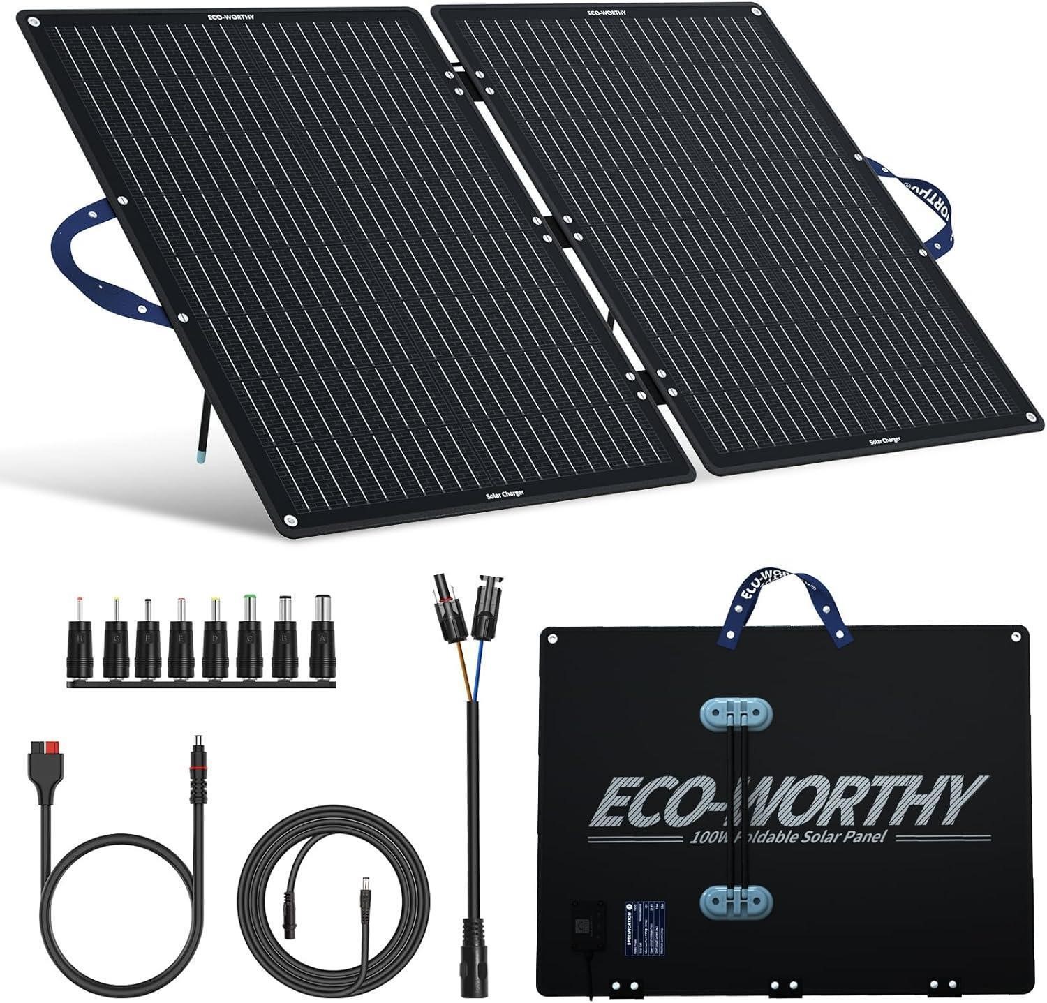 ECO-WORTHY 100W Portable Solar Kit