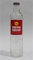 SHELL X-100 GLASS BOTTLE