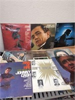 Large Lot Original Johnny Cash LP Records
