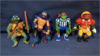 (4) Teenage Mutant Ninja Turtles Action Figures