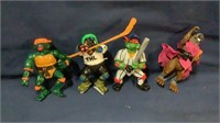 (4) Teenage Mutant Ninja Turtles Action Figures