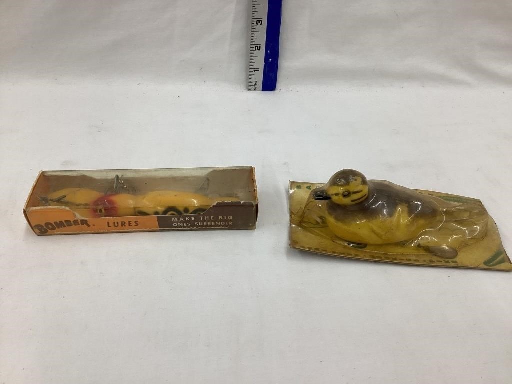 (2) NOS Fishing Lures-Bomber & Duck