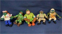 (5) Teenage Mutant Ninja Turtles Action Figures