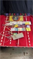 Knitting needles, crochet hooks tapestry needles