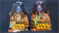 Star Wars III Yoda & Obi-Wan Action Figures NOS