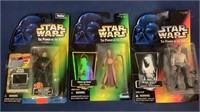 (3) NOS Star Wars Power Of Force Action Figures