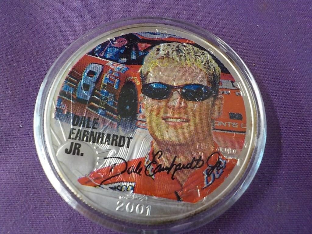 2001 Silver Dale Earnhardt coin 1 oz.