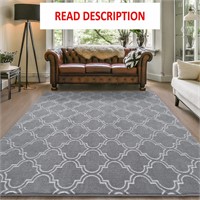 $47  Fluffy Indoor Rug  Light Gray Unknown dimensi
