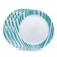 Corelle 10" 4pk Glass Geometrica Dinner Plates