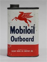MOBIL OUTBOARD MOTOR OIL CAN