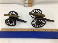 (2) Toy Cannons, Brass Cannons, (1) Cast Iron/(1)