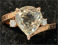 $5000 14K  Zultanite(3ct) Diamond(0.06ct) Ring