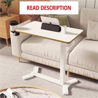 SANODESK Overbed Table (27.6W x 15.7D  White)