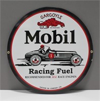 MOBIL RACING FUEL ADVERTISING SIGN