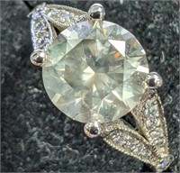$18845 14K  Diamond (2.25Ct,Si2,Fancy Green) Diamo