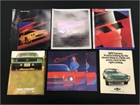 Assortment of Camaro Sales Literature