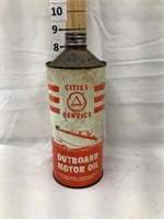 Cities Service Outboard Oil Can, 8 1/2”T