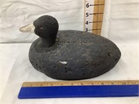 Duck Decoy-Wooden Head w/ Cork Body, Marked RLH