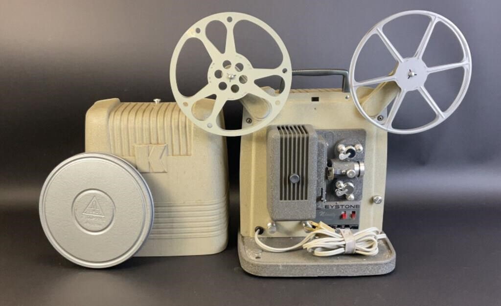 Keystone Ninety Vintage Projector and Reels