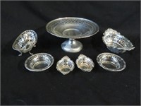 An Ensemble of Silver Plate Pierced Holloware