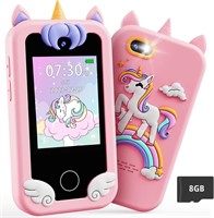 $36  Unicorn Kids Phone Toy  MP3  Dual Cam  Pink