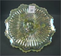 Fenton Topaz Opal Butterfly Ftd Plate