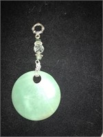 Sea Green Stone Necklace Charm