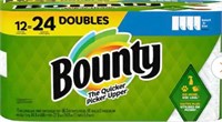 Bounty 12- double rolls paper towels