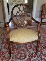Hickory Rosette Arm Chair