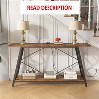 $130  Charging Station Console Table  55' Brown