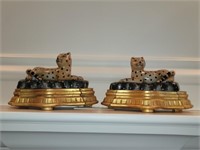 Pair of Asian Leopard Statues