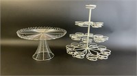 Wire Cupcake Stand and Cake Stand